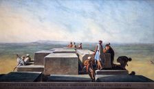 Top of the First Pyramid of Gizah 1794. Artist: Thomas Milton