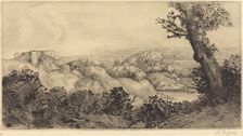 Top of the Hill (Le haut de la colline). Creator: Alphonse Legros
