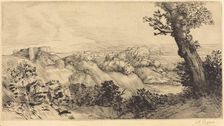 Top of the Hill (Le haut de la colline). Creator: Alphonse Legros