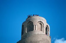 Top of the minaret of the Great Mosque, Samarra, Iraq, 1977. Creator: Vivienne Sharp