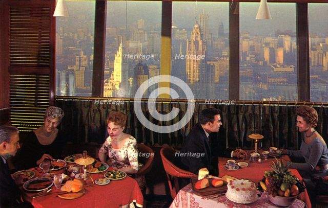 Top of the Rock restaurant, Prudential Building, Chicago, Illinois, USA, 1960. Artist: Unknown