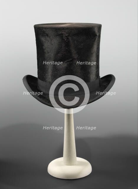Top hat, British, ca. 1875. Creator: Melton.