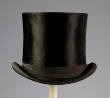 Top hat, British, ca. 1885. Creator: Melton