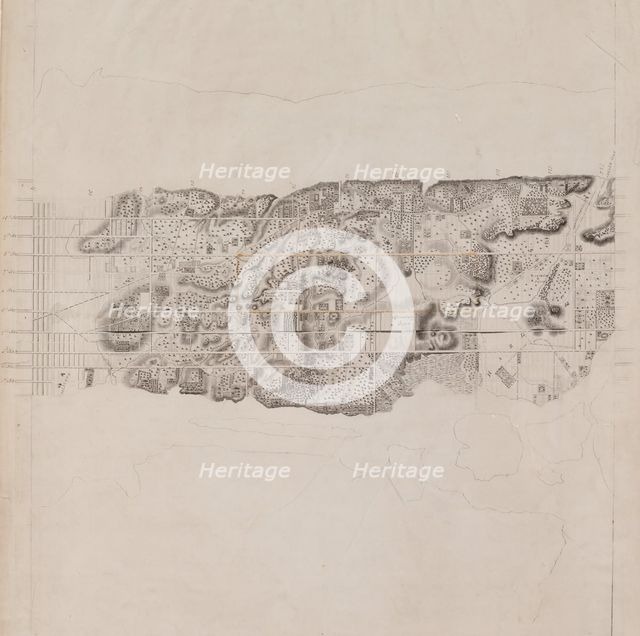 Topographical Map of the City and County of New-York and the Adjacent Country, 18..., 1836-ca. 1858. Creator: David H. Burr.