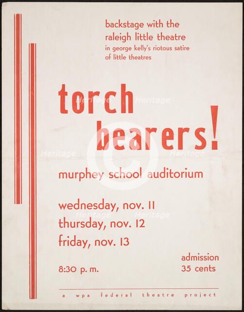 Torch Bearers!, Raleigh, NC, 1936. Creator: Unknown.