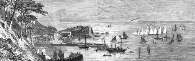 Torbay Regatta: the schooner-yachts starting from Torquay, 1864. Creator: Unknown.