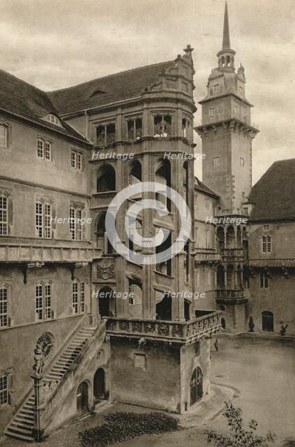 'Torgau - Hartenfels Castle courtyard', 1931. Artist: Kurt Hielscher.