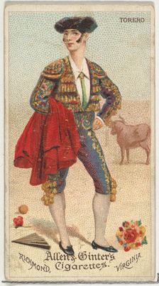 Torero, from World's Dudes series (N31) for Allen & Ginter Cigarettes, 1888. Creator: Allen & Ginter