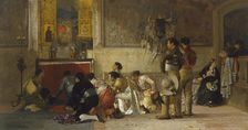 Toreros at Prayer before Entering the Arena, c1870. Creator: Jehan Georges Vibert