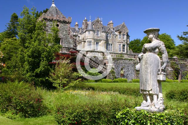 Torosay Castle and gardens, Mull, Argyll and Bute, Scotland. 