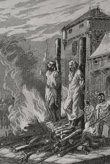 Torment of the Knights Templar in Paris, France, 1310, (1890). Creator: Joan Serra y Pausas