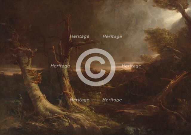 Tornado in an American Forest, 1831. Creator: Thomas Cole.