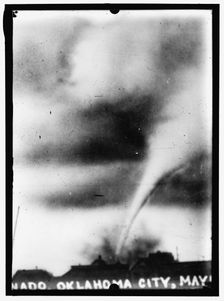 Tornado, Oklahoma City, May, between 1913 and 1917. Creator: Harris & Ewing