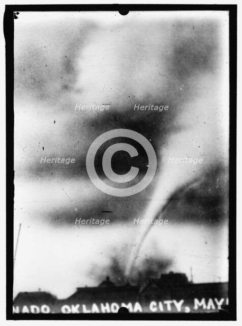 Tornado, Oklahoma City, May, between 1913 and 1917. Creator: Harris & Ewing.