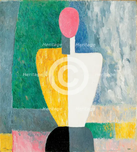 Torso (Figure with Pink Face)', 1928-1932.  Artist: Kazimir Malevich