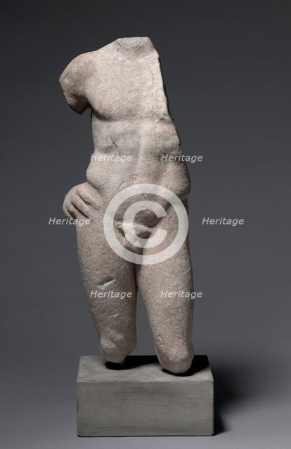 Torso of a Youth, 400-375 BC. Creator: Unknown.
