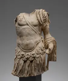 Torso of a Cuirassed Statue, A.D. 81-96. Creator: Unknown