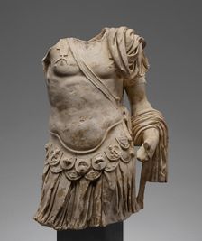 Torso of a Cuirassed Statue, A.D. 81-96. Creator: Unknown