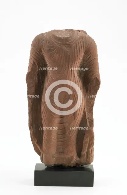 Torso of a Standing Buddha, Gupta dynasty, 5th century. Creator: Unknown.