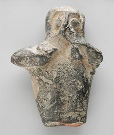 Torso or Upper Body with Hand to Mouth, Late Period (724-333 BCE). Creator: Unknown