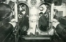 Torpedo tubes of a British submarine, World War II, 1945. Creator: Unknown