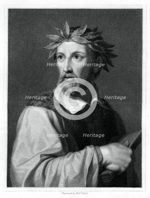 Torquato Tasso, Italian poet, (1834).Artist: Robert Hart