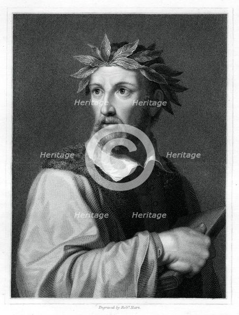 Torquato Tasso, Italian poet, (1834).Artist: Robert Hart