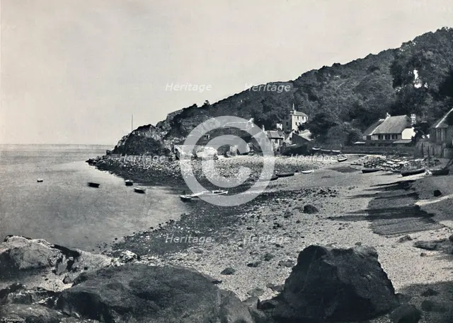 'Torquay - The Beach, Babbicombe', 1895. Artist: Unknown.