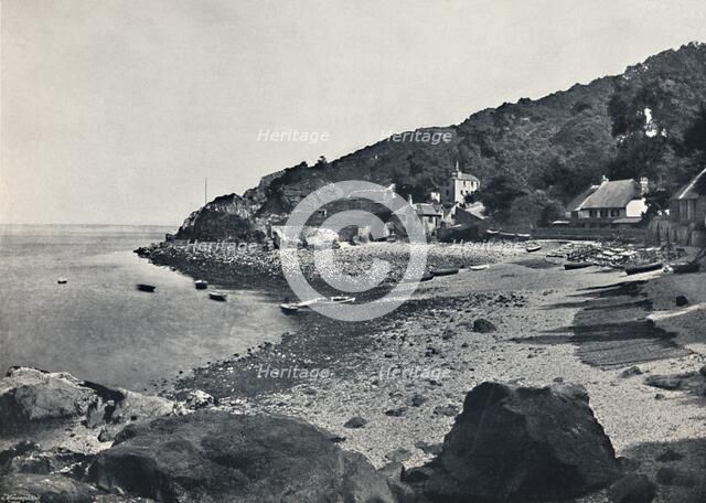 'Torquay - The Beach, Babbicombe', 1895. Artist: Unknown.