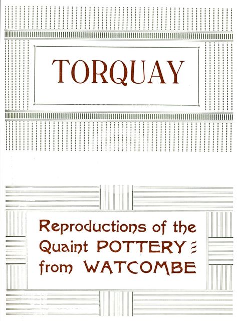 'Torquay - Reproductions of the Quaint Pottery from Watcombe', 1919. Artist: Unknown.