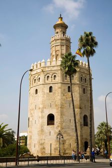 Torre del Oro (Golden Tower), Seville, Andalusia, Spain, 2007. Creator: Samuel Magal