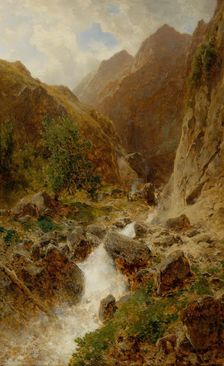 Torrent, 1893. Creator: Eduard Peithner von Lichtenfels