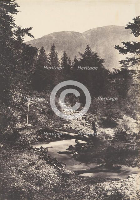 Torrent de la cascade des Demoiselles, Bagnères de Luchon., 1853. Creator: Joseph Vigier.