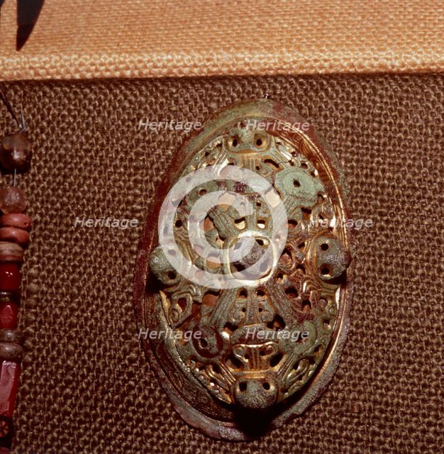 Tortoise Brooch from a Viking Grave in Norway c10th-11th century. Artist: Unknown.