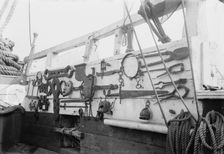 Torture irons on SUCCESS, between c1910 and c1915. Creator: Bain News Service