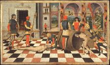 Torture of Marcus Atilius Regulus, Second Half of the 15th century. Creator: Mocetto, Girolamo (c. 1470-1531)