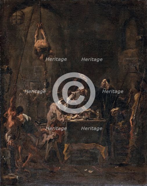 Torture Scene, 1727-1730. Creator: Alessandro Magnasco.
