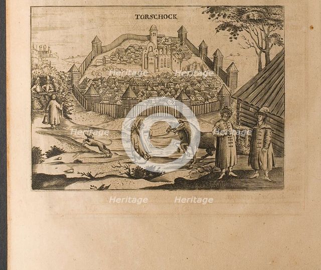 Torzhok (Illustration from Travels to the Great Duke of Muscovy and the King of Persia by Adam Ole Artist: Rothgiesser, Christian Lorenzen (?-1659)