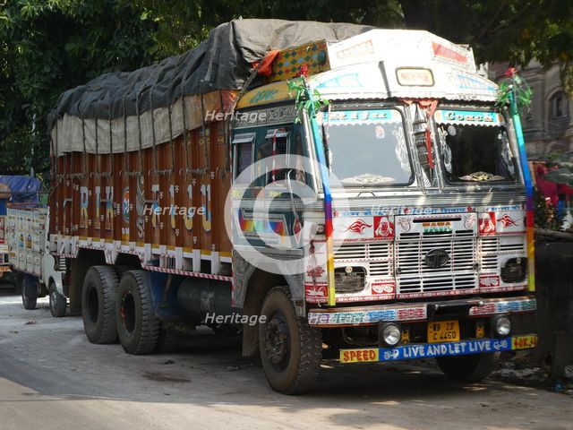 TATA truck in India, 2019. Creator: Unknown.