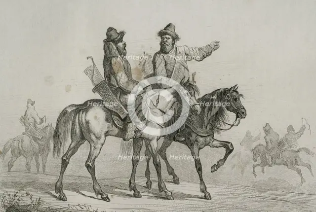 Tatar Knights, 1839. Creator: Augustin François Lemaitre.