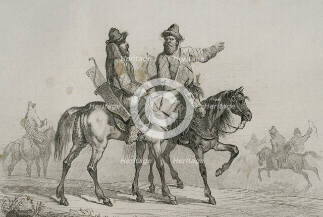 Tatar Knights, 1839. Creator: Augustin François Lemaitre.