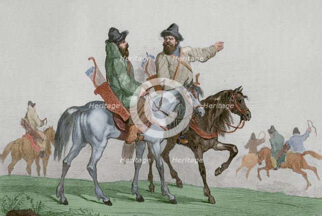 Tatar Knights. 1839. Creator: Augustin François Lemaitre.