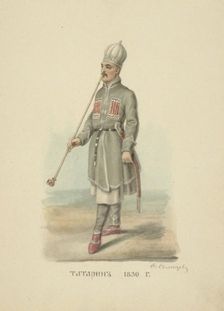 Tatar Man of 1830 (From the series Clothing of the Russian state), 1869