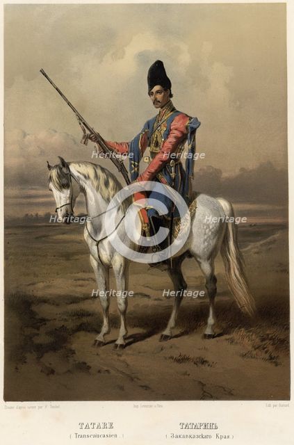 Tatar (Transcaucasian Territory), 1862. Creator: Frants Taikhel.