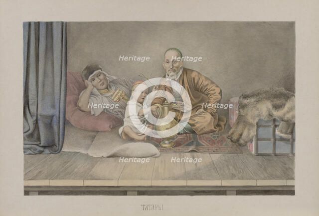 Tatars, 1862-1887. Creator: Mikhail Znamensky.