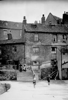 Tate Hill Pier, Whitby, North Yorkshire, c1925-c1935. Creator: Marjory L Wight
