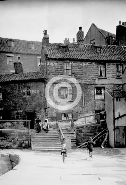 Tate Hill Pier, Whitby, North Yorkshire, c1925-c1935. Creator: Marjory L Wight.