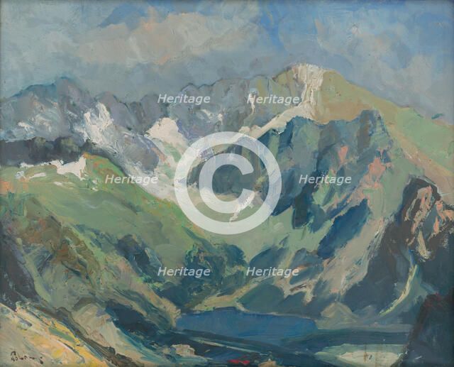 Tatra landscape, after 1930. Creator: Karol Polónyi.