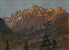 Tatras landscape, after 1900. Creator: Ferdinand Katona