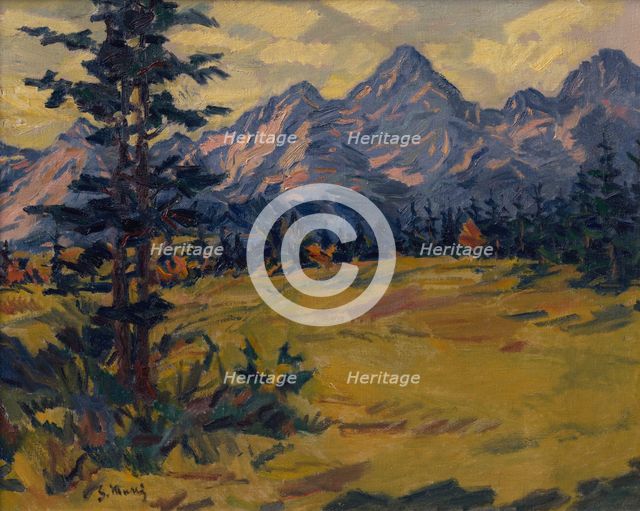 Tatras Landscape, around 1940. Creator: Gustav Mally.